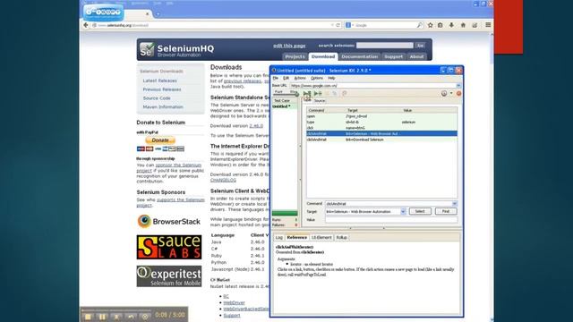 Selenium IDE - Record and Playback - Simple testcase смотреть онлайн