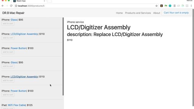 React Redux Portfolio Project- Dr B Mac Repair смотреть онлайн