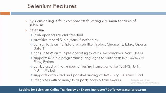 Why would you select Selenium for Web Automation? | Selenium Web Automation | MeritPros Q & A # 8