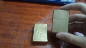 #unboxing Zippo Tumbled Brass Armor (and a quick comparison to Tumbled Zorro)