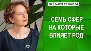 Семь сфер на которые влияют род и истории предков | Вероника Крайнова