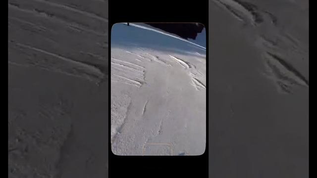 Спуск с лыжных трасс в городе Gerardmer(Vosges) 02/2017