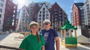 Русская Европа Калининград . Соседи приехали смотреть стройку .