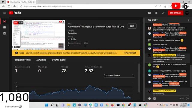 Automation Testing Live || Selenium Course Part 03 Live