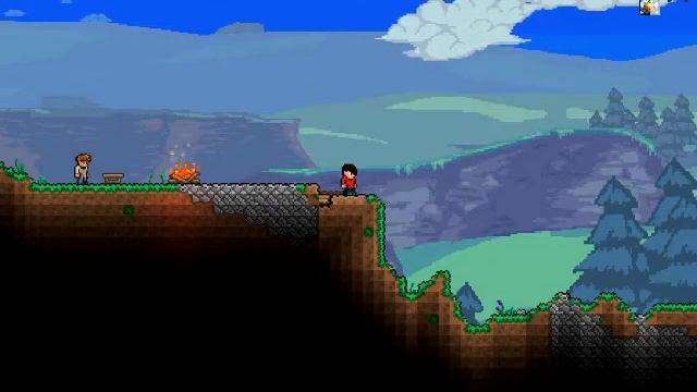 Прохождение Terraria[ГДЕ МОЯ ДВЕРЬ!!!]#0 смотреть онлайн