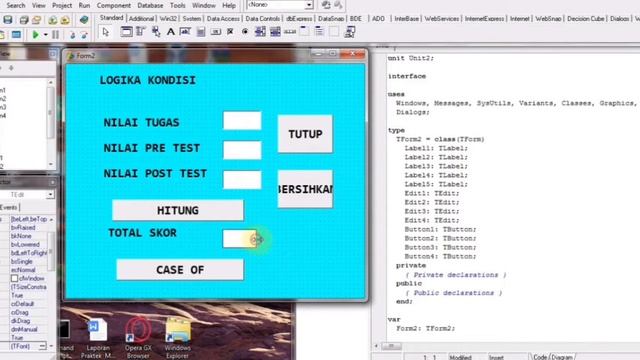 Logika Kondisi | Delphi 7 |Bhs Pemrograman II смотреть онлайн
