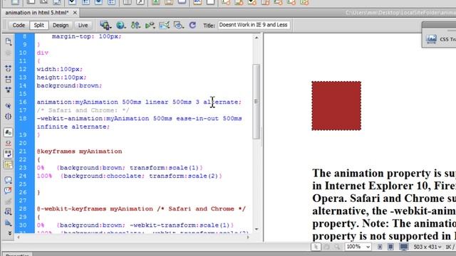 Animations with CSS 3