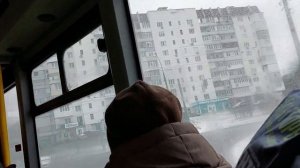 ПОЕЗДКА НА АВТОБУСЕ 222 МАРШРУТА ОТ СТАНЦИИ МЕТРО ГЕРОЕВ ТРУДА ДО УЛИЦЫ СВЕТЛОЙ