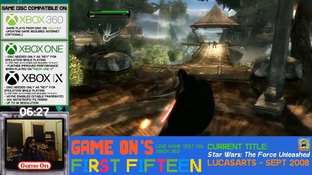 First Fifteen: Star Wars: The Force Unleashed (Episode #4) - Presented by Game On смотреть онлайн