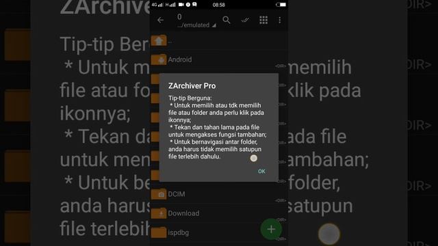 How to extract files using Zarchiver application in android