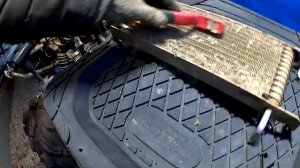 Чистка Радиатора на CF Moto 800