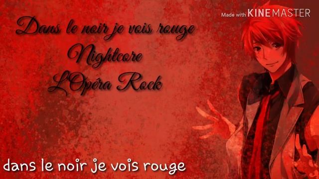 Dans le noir je vois rouge-L'opéra Rock-Nightcore смотреть онлайн
