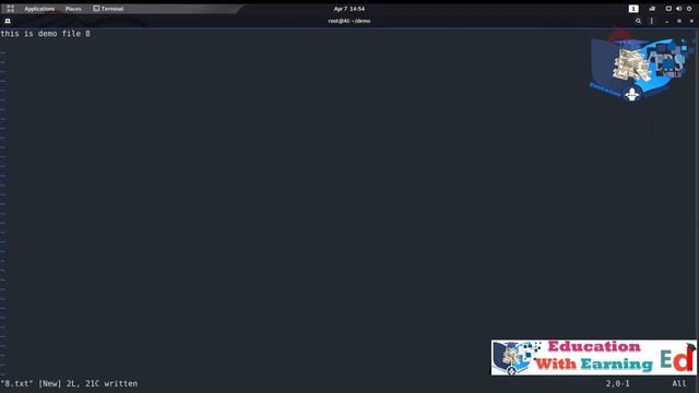 Use Text Editor in Kali Linux in part 5