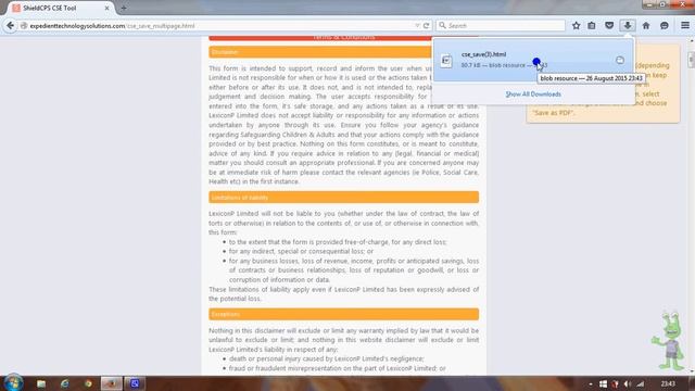 ShieldCPS CSE Multi Page Version with Save function using Firefox смотреть онлайн
