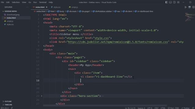 How to create a responsive sidebar menu using html , css  and javascript || step by step || tutoria
