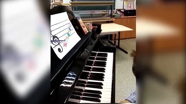 Уроки по изучению нотной грамоты. Занятия в вокальном ансамбле "Фонарики" . смотреть онлайн