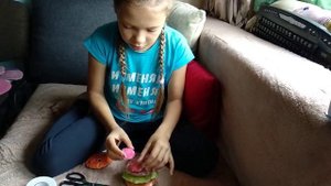 Arina Life.  Сквиши Бургер из бумаги своими руками.