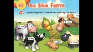 Super Minds Starter - Unit 6: On the Farm - Vocabulary Words