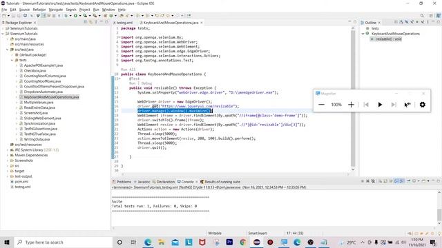 Keyboard and Mouse Operations Selenium | How to Automate Keyboard and Mouse Operations in Selenium