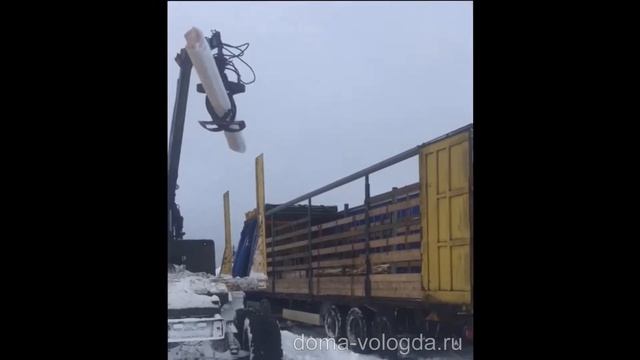 Погрузка сруба 6 на 9 из северного леса смотреть онлайн