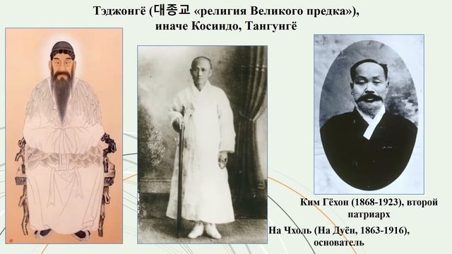 Традиционные религии: Кореи шаманизм, вера в духов, культ камней и деревьев