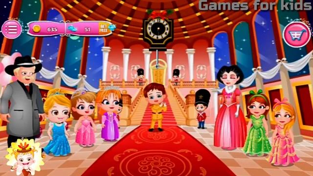 Baby Hazel Cinderella Story - Prince married Cinderella - Games for kids смотреть онлайн