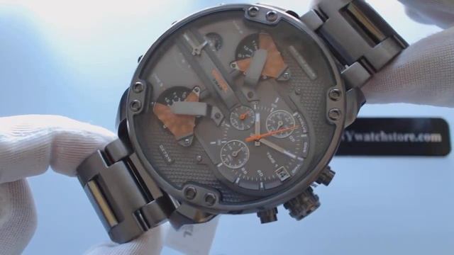 Men's Diesel Mr. Daddy 2.0 4 Time Zone Oversize Watch DZ7315 смотреть онлайн