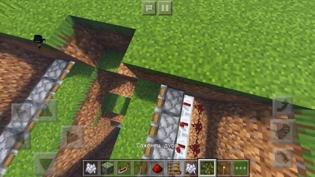 Создать секретную дверь на поршнях под землёй для всех версий Майнкрафта! смотреть онлайн