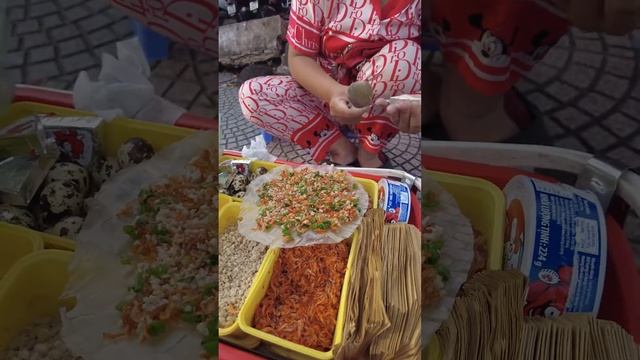 Пицца на рисовой бумаге. Уличная еда Вьетнама 