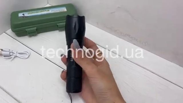 Фонарик ручной LED + COB (большой)(B) смотреть онлайн