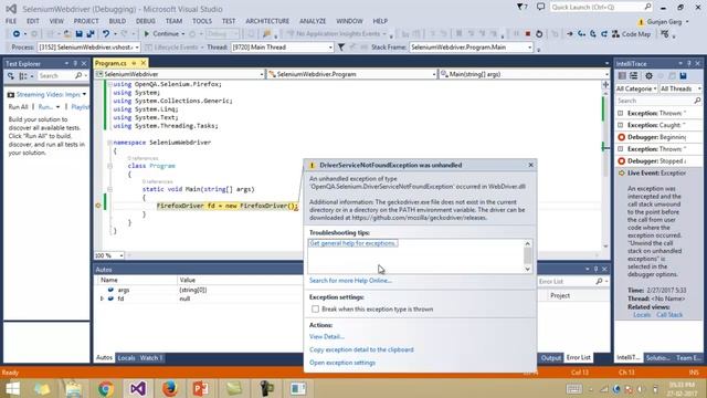 ConfiguringSelenium