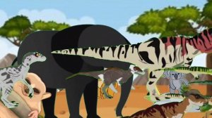 animal stampede dinosaurs farm safari animal video animated animals running  dinosaurs