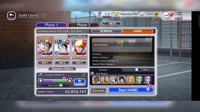 BLEACH BRAVE SOULS - CLEARING RANGED SOUL REAPER HARD GQ ( full clear + full team build ) смотреть онлайн