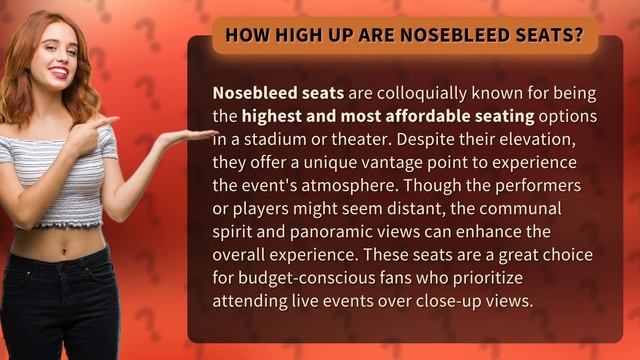 How high up are nosebleed seats? смотреть онлайн
