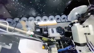 Автоматический кромочный станок в работе compact s edition