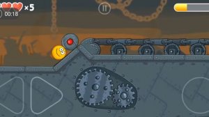 показываю как пройти 43 уровень в игре Red Ball 4