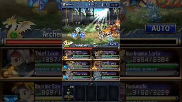 [Brave Frontier] Defeat of Archer Lario. Brave Frontier!