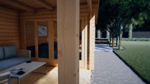 Дом деревянный из профилированного бруса 3х7