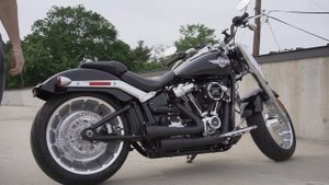 2021 Harley Davidson Fat Boy 114  - Vance and Hines  Mini-Grenades  Exhaust  VS Stock