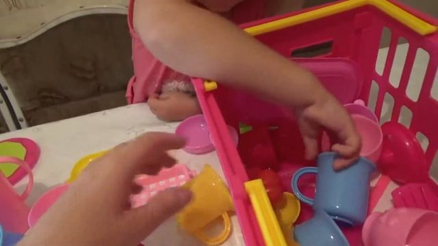 Распаковка новой  кухни с горой посуды и продуктами))))) смотреть онлайн