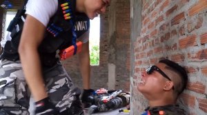 Nerf Guns War : S.W.A.T Girl Of SEAL TEAM Special Brave Fight Black Leader Dangerous Criminal Group