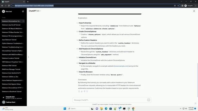Selenium Chromedriver Add Header