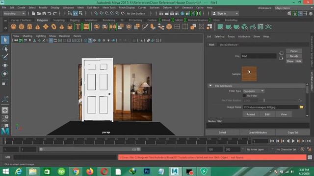House Door Texture in Maya 2017 For biggners смотреть онлайн