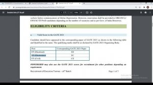 PGCIL Executive Trainee Recruitment Through Gate 2021