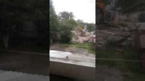 Супер быстрый снос деревянного дома