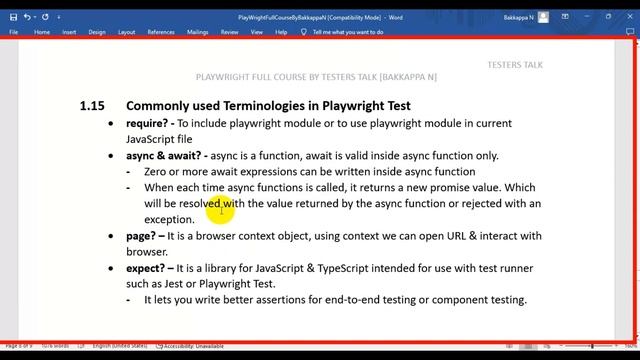 Playwright #14 Commonly Used Terminologies in Playwright Automation