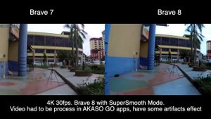 Akaso Brave 7 vs Brave 8 video quality comparison