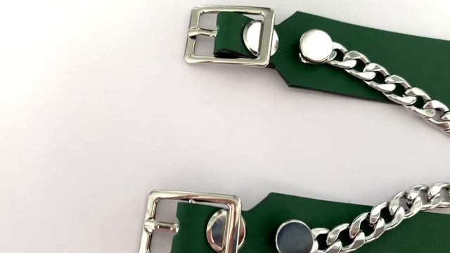 Обзор браслета с цепью OMM’s в зелёном цвете