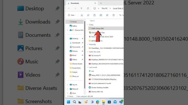 How to install SQL Server 2022 in Just a few Seconds🚀🔥 #trending#sqlserver  #free #windows
