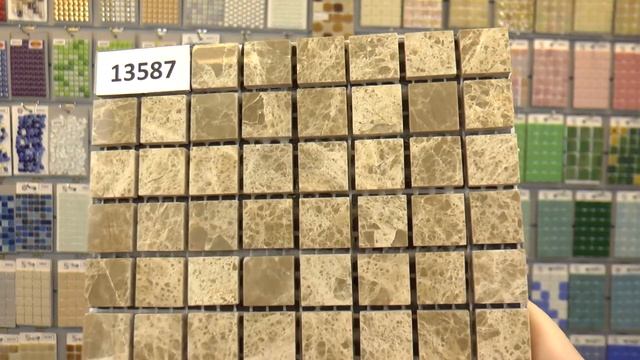 Мозаика из коричневого полированного мрамора Emperador Light смотреть онлайн